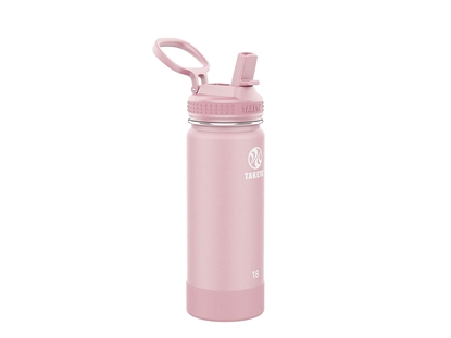 Picture of Takeya ACTIVES STRAW INSULATED BOTTLE 18oz / 530ml Blush (51201)