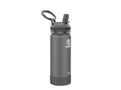 Picture of Takeya ACTIVES STRAW INSULATED BOTTLE 18oz / 530ml Onyx (51204)