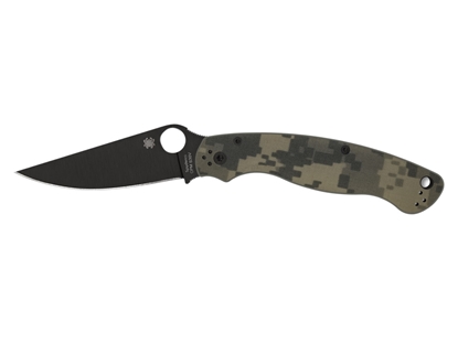 Picture of Spyderco MILITARY 2 G-10 CAMO BLACK BLADE PLAIN C36GPCMOBK2