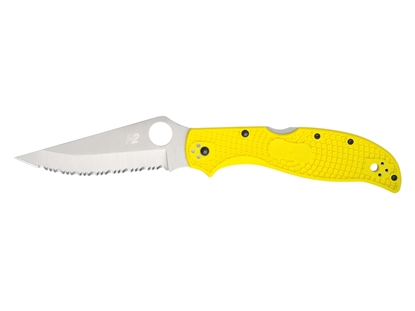 Picture of Spyderco STRETCH 2 XL SALT YELLOW SERRATED C258SYL
