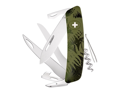 Immagine di Swiza C07 CAMOUFLAGE SCISSORS Olive Fern (KNI.0110.2050)