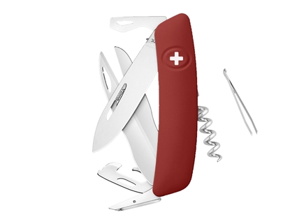 Immagine di Swiza D07 SCISSORS Red Helvetix (KNI.0110.1900)