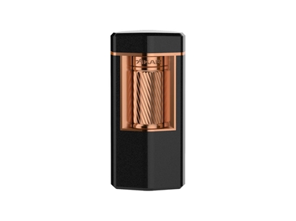 Immagine di Xikar ACCENDISIGARI MERIDIAN TRIPLE SOFT FLAME (600BKRS) Black & Rose Gold