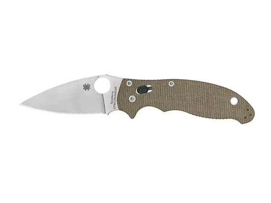 Picture of Spyderco MANIX 2 BROWN CANVAS MICARTA CPM CRUWEAR C101MPCW2