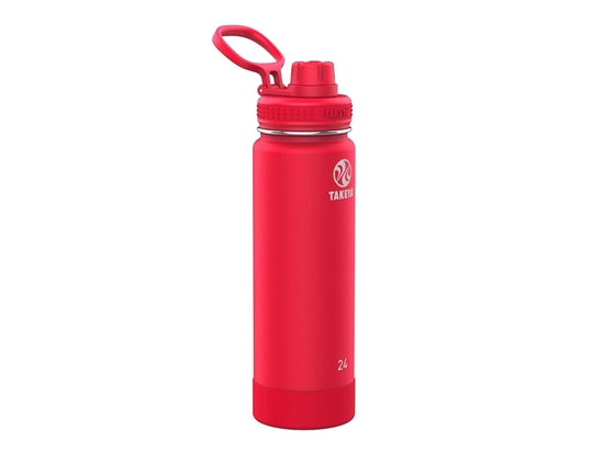 Picture of Takeya ACTIVES SPOUT INSULATED BOTTLE 24oz / 700ml Watermelon (51057)