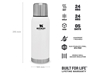 Immagine di Stanley ADVENTURE STAINLESS STEEL VACUUM BOTTLE  1.1qt /1l Polar