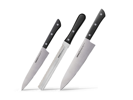 Picture of Samura HARAKIRI SET 3 PZ (CUOCO-FILETTARE-PANE/SURGELATI) Black SHR-0230B