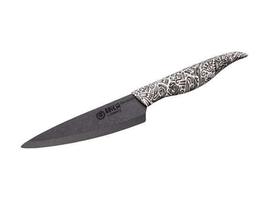 Picture of Samura INCA CERAMICA NERO FILETTARE (Utility knife) CM.15,5 SIN-0023B