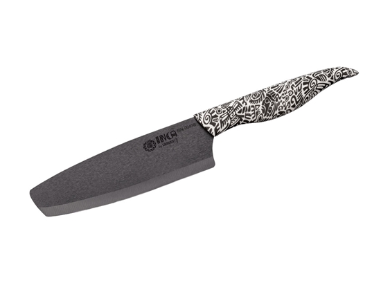 Immagine di Samura INCA CERAMICA NERO NAKIRI (Nakiri Knife) CM.16,5 SIN-0043B