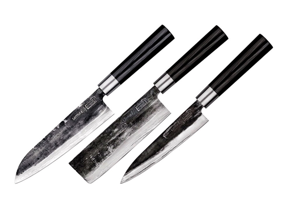 Picture of Samura SUPER 5 SET 3 PZ (NAKIRI-SANTOKU-FILETTARE) SP5-0220