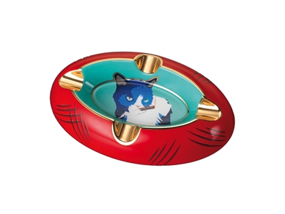 Picture of Siglo ASHTRAY GRUMPY CAT BLUE/RED