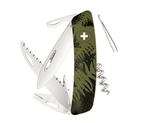 Picture of Swiza TT05 TICK TOOL Olive Fern (KNI.0090.2050)