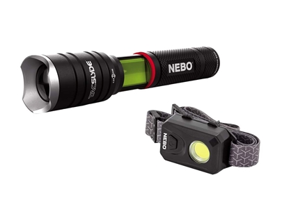 Immagine di NEBO COMBO TAC SLYDE 300 Lum LED & HEADLAMP 150 Lum LED NE6746CP3