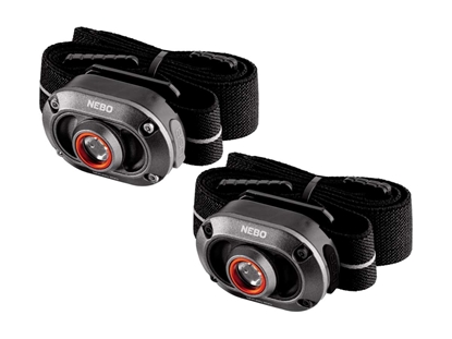 Immagine di NEBO MYCRO 250 HEADLAMP & CAP Ricaricabile 2 PACK 250 Lumens LED HLP-1010-G