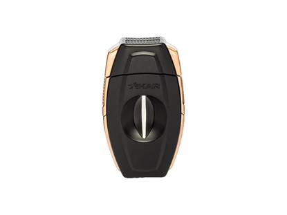 Immagine di Xikar TAGLIASIGARI XI-160 FLIP DUAL CUTTER (160BKBZ) Black & Bronze