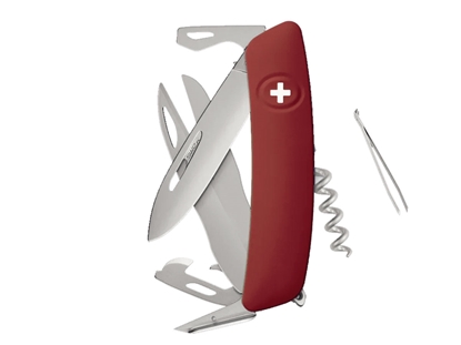 Picture of Swiza D07R AM SCISSORS Red (KNR.0116.1900)