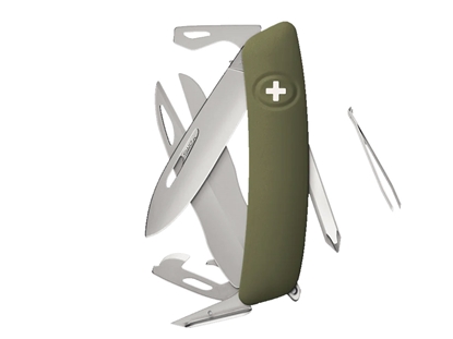 Picture of Swiza D08R AM SCISSORS Olive (KNR.0126.1050)