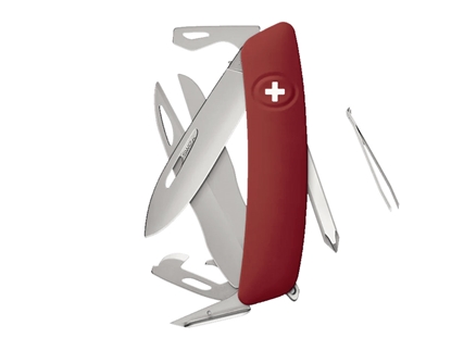 Picture of Swiza D08R AM SCISSORS Red (KNR.0126.1900)