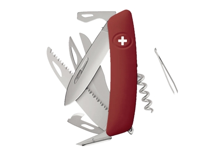 Picture of Swiza D09R AM SAW & SCISSORS Red (KNR.0136.1900)