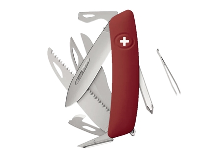 Picture of Swiza D10R AM SAW & SCISSORS Red (KNR.0146.1900)