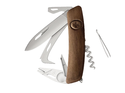 Picture of Swiza HO05R-TT AM HORSE & TICK TOOL Wood Walnut (KHO.0096.6300)