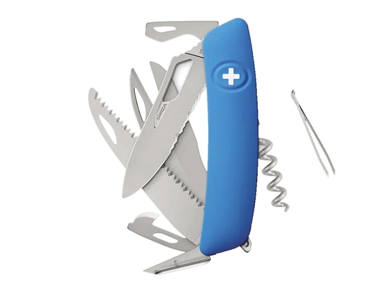 Picture of Swiza SH09TR AM SAW & SCISSORS WAVY EDGE Blue (KST.0136.1030)