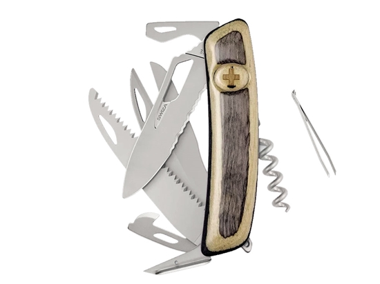 Picture of Swiza SH09TR AM SAW & SCISSORS WAVY EDGE Laminate White (KST.0136.6520)
