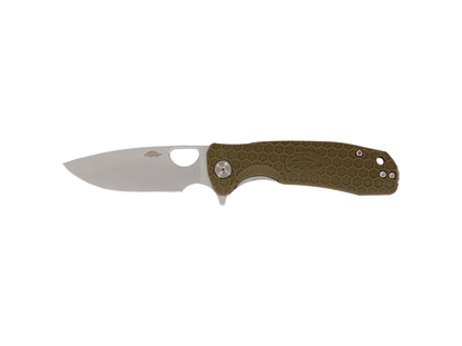 Picture of Honey Badger HB1022 FLIPPER DROP POINT SMALL Tan