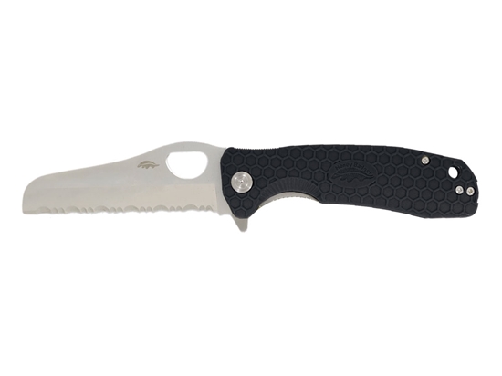 Immagine di Honey Badger HB1741 RESCUE LARGE SERRATED Black
