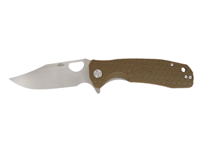 Picture of Honey Badger HB4064 CLIP POINT LARGE Tan