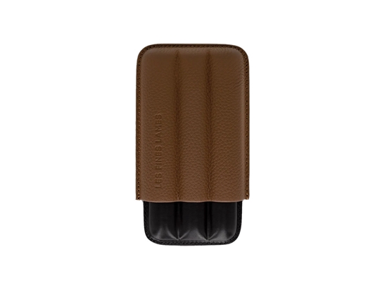Immagine di Les Fines Lames CIGAR CASE TRIO BROWN PEBBLE