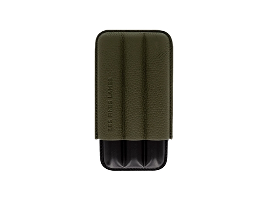 Immagine di Les Fines Lames CIGAR CASE TRIO OD GREEN PEBBLE