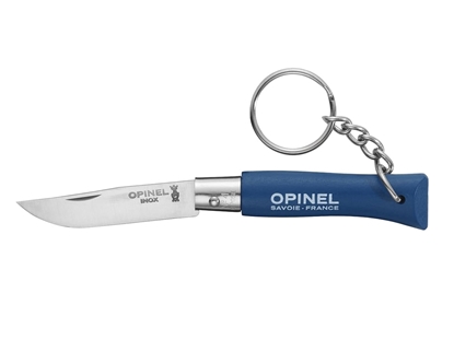Immagine di Opinel TRADIZIONE N°04 INOX PORTACHIAVE "BLEU FONCE'" (002269)