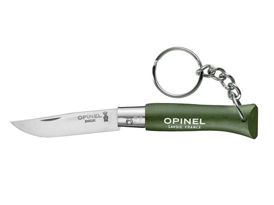 Immagine di Opinel TRADIZIONE N°04 INOX PORTACHIAVE "KAKI" (002054)