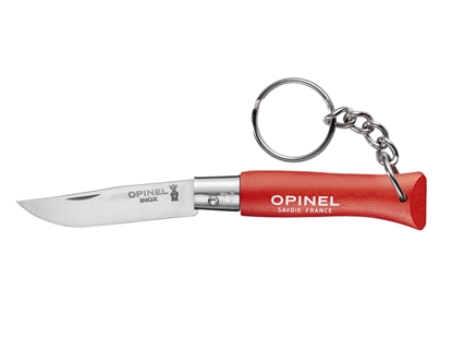 Immagine di Opinel TRADIZIONE N°04 INOX PORTACHIAVE "ROUGE" (002055)