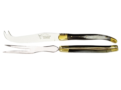 Immagine di Laguiole SET FORMAGGIO 2 PZ MANICO CORNO