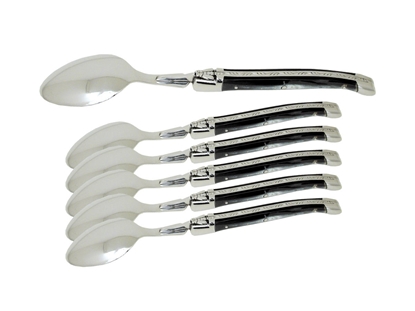 Immagine di Laguiole SET CUCCHIAIO TAVOLA 6 PZ MANICO CORNO