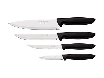 Immagine di Tramontina PLENUS NEGRO SET 4 PZ 23498/064