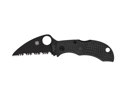 Immagine di Spyderco MANBUG FRN BLACK WHARNCLIFFE BLACK BLADE SERRATED MBKWSBK