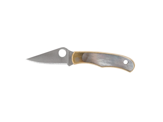 Immagine di Spyderco BUG NICKEL SILVER ABALONE SLIPIT C133AP