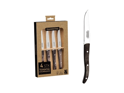 Immagine di Tramontina POLYWOOD FSC SET CARNE/BBQ 4 PZ 29899/215 Brown