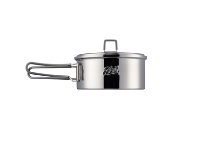 Immagine di Esbit CAMPING POT W/LID HANGER 1100ml Stainless Steel (PT1100ST)