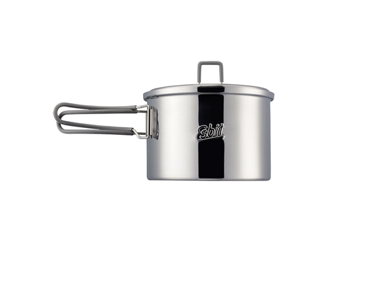 Immagine di Esbit CAMPING POT W/LID HANGER 1600ml Stainless Steel (PT1600ST)