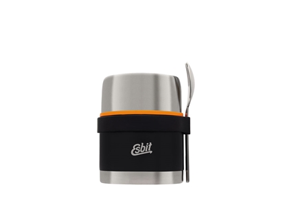 Immagine di Esbit CLASSIC FOOD JUG W/CUTLERY SET 500ml Black/SS (FJ500ML-BK-2SL-S)