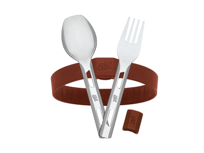 Immagine di Esbit FOOD JUG CUTLERY SET "S" Burgundy (STC-2SL-BR-S)