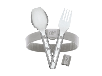 Immagine di Esbit FOOD JUG CUTLERY SET "S" Stone Grey (STC-2SL-SG-S)