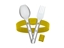 Picture of Esbit FOOD JUG CUTLERY SET "S" Sunshine Yellow (STC-2SL-SY-S)