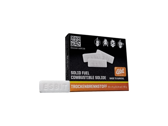 Immagine di Esbit SOLID FUEL TABLETS 20x4g (00102000-D-HH)