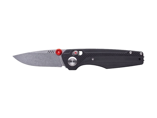 Picture of ANV Knives A090 BB STONEWASH SANDVIK G10 BLACK / ALOCK ANVA090-001