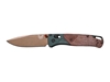 Immagine di Benchmade BUGOUT 535FE-2602 TAIGA GREEN ALUMINIUM / BROWN CANVAS MICARTA
